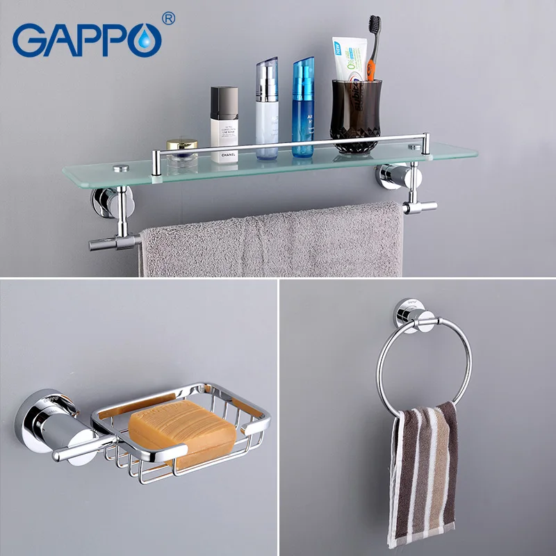 Фото Gappo аксессуары для ванной комнаты, держатель для полотенец, держатель для бумаги, двойной держатель для зубной щетки, банное полотенце, коль... №3
