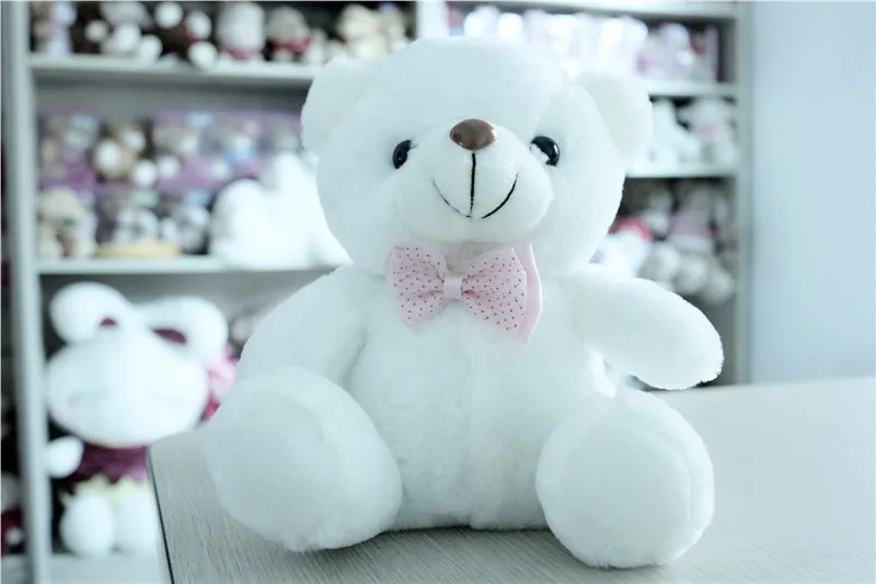 Новое поступление красочный светящийся плюшевый мишка 20 см светящиеся плюшевые