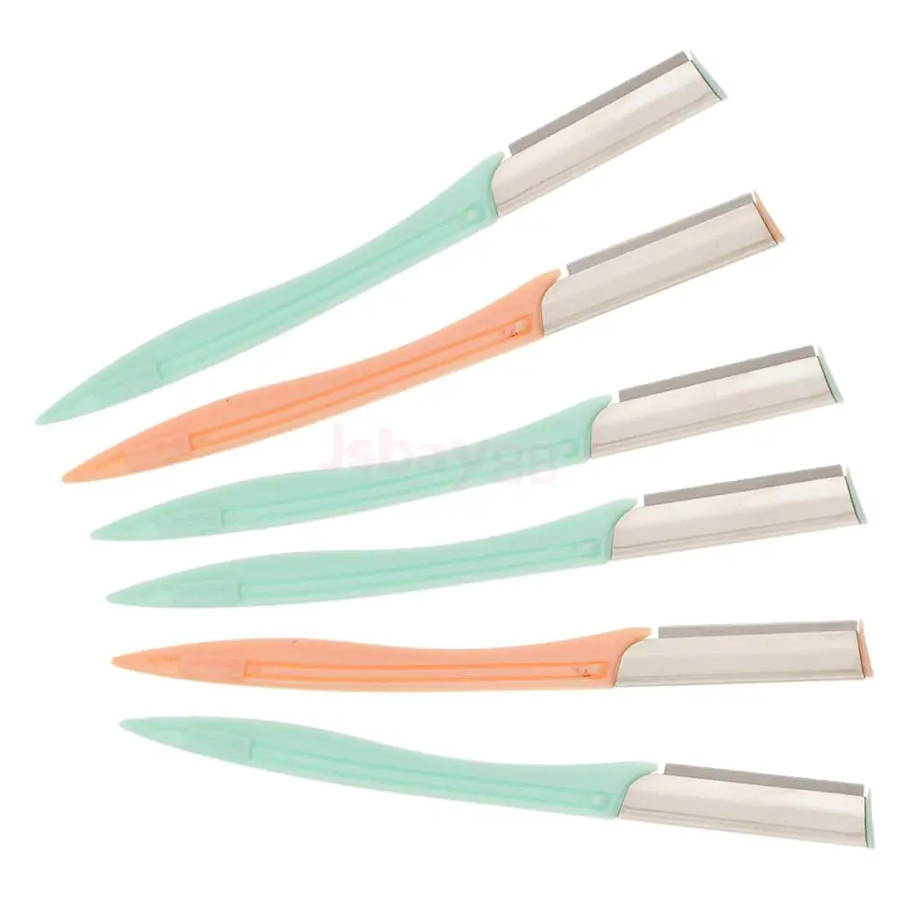 6 шт. профессиональный женский триммер для удаления бровей и губ безопасные