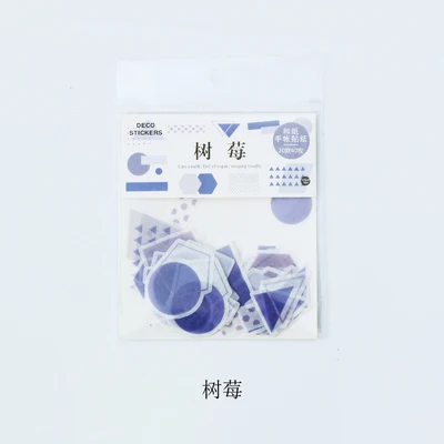 1set/1lot Kawaii Stationery Stickers Fresh Geometry Diary Planner Decorative Mobile Stickers Scrapbooking DIY Craft Stickers - Цвет: shumei