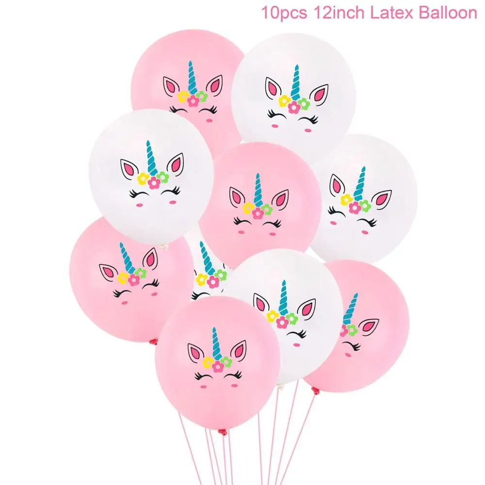 Unicorn balloon 25 Воздушные шары в виде единорога Staraise, розовые латексные вечерние шары в виде единорога, украшения в виде единорога на день рождения, Детские сувениры - Цвет: Unicorn balloon 25