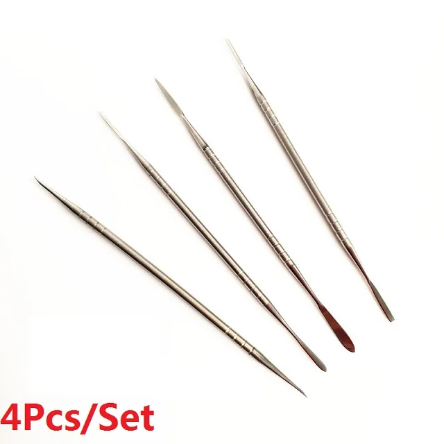 4Pcs 1-4 шт./набор мягкая глина из нержавеющей стали, формирующая человеческое лицо, детская голова, Миниатюрная игрушка, скульптура, ручные инструменты для производства - Цвет: 4Pcs