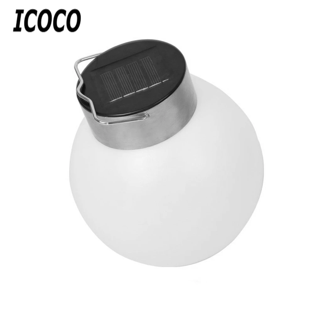 ICOCO светодиодный светильник из нержавеющей стали с круглым шаром на солнечном