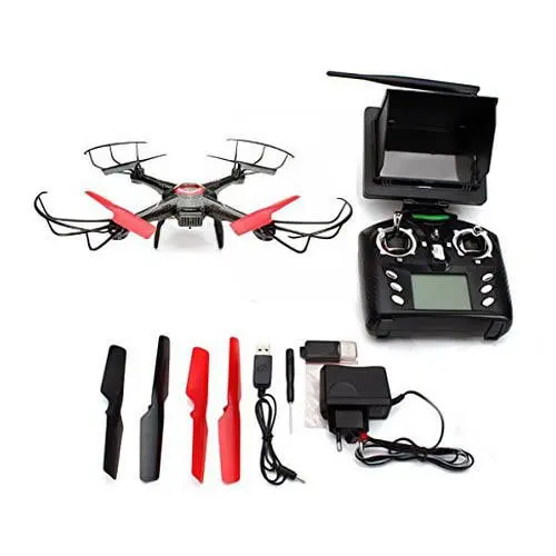 JJRC V686 V686G Безголовый режим 4CH 2 4 GHz RC FPV Квадрокоптер с 2MP камерой 5 8 ЖК монитор RTF|fpv
