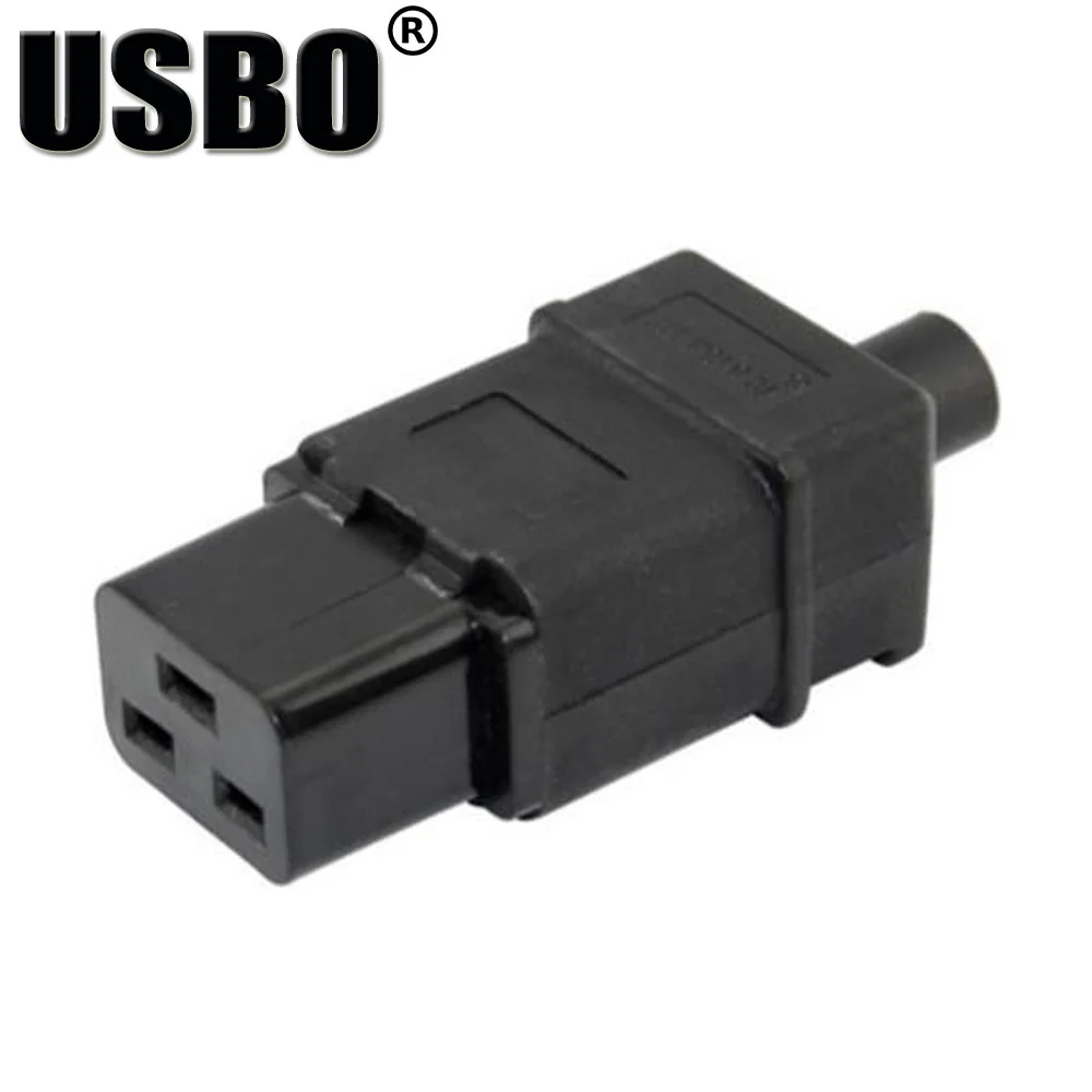 Поставка черный IEC320-C19/C20 Собранный штекер PDU шасси выделенный мужской женский вилка подключения 16A сварочная розетка конвертер