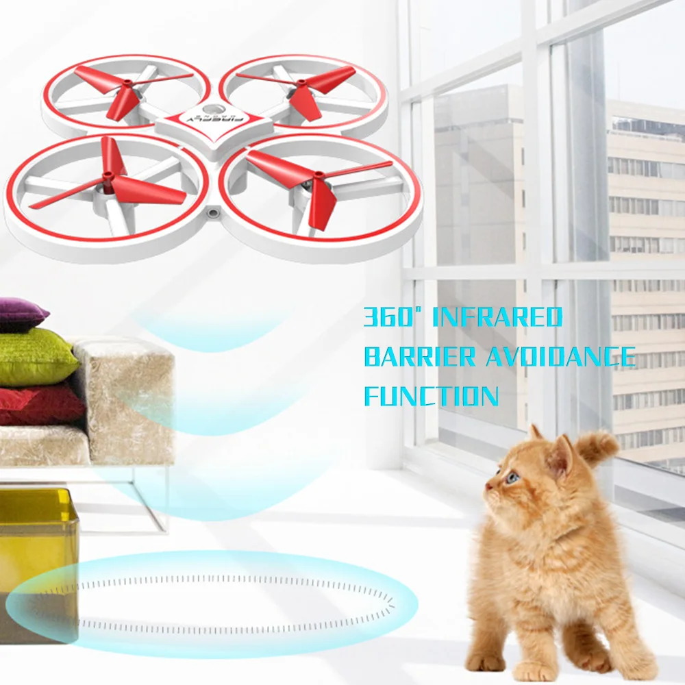 Мини Drone часы RC дроны Квадрокоптеры 4 оси Безголовый режим один ключ возвращение