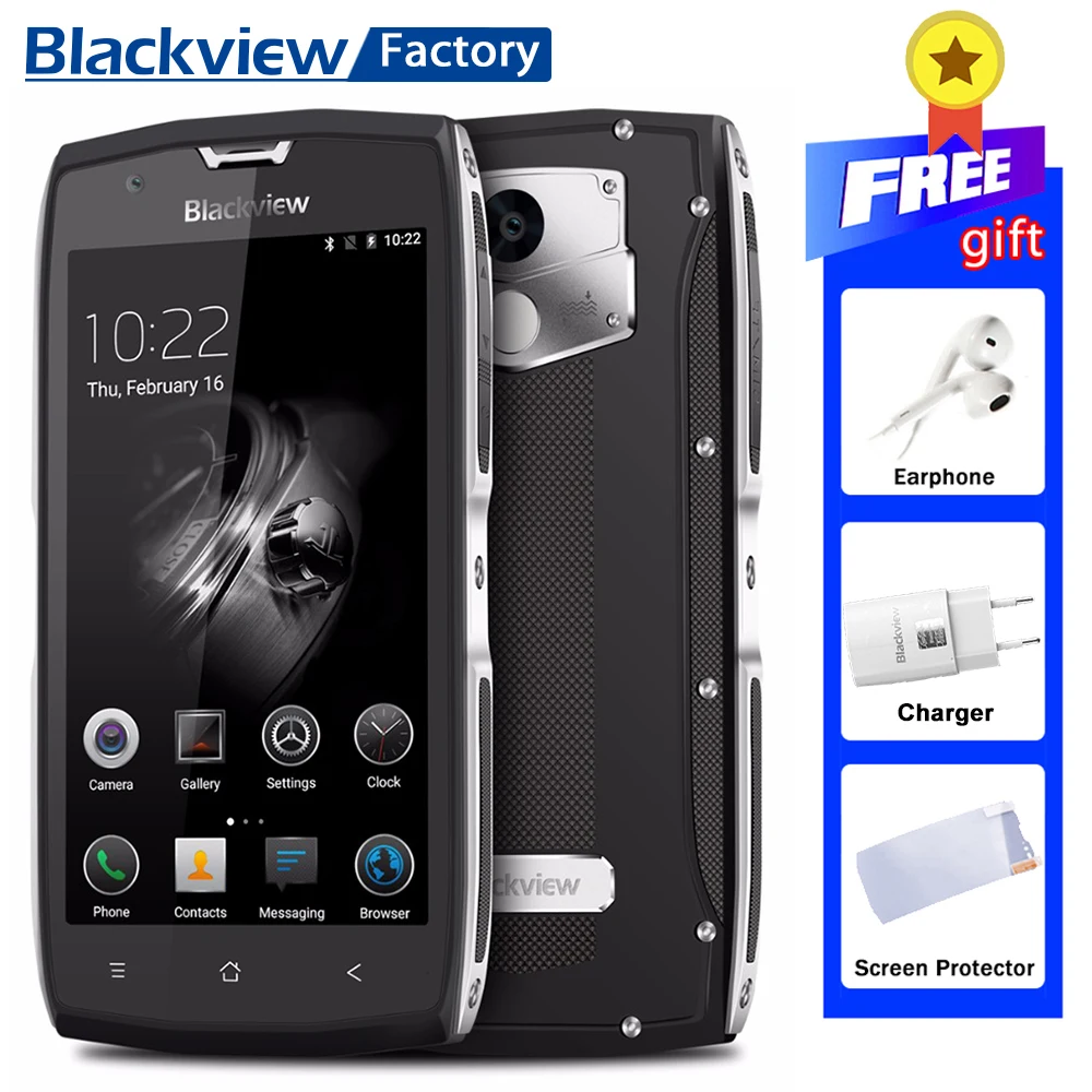 IP68 Blackview BV7000 Pro MT6750 Восьмиядерный Водонепроницаемый смартфон 5 0 &quotFHD отпечатков