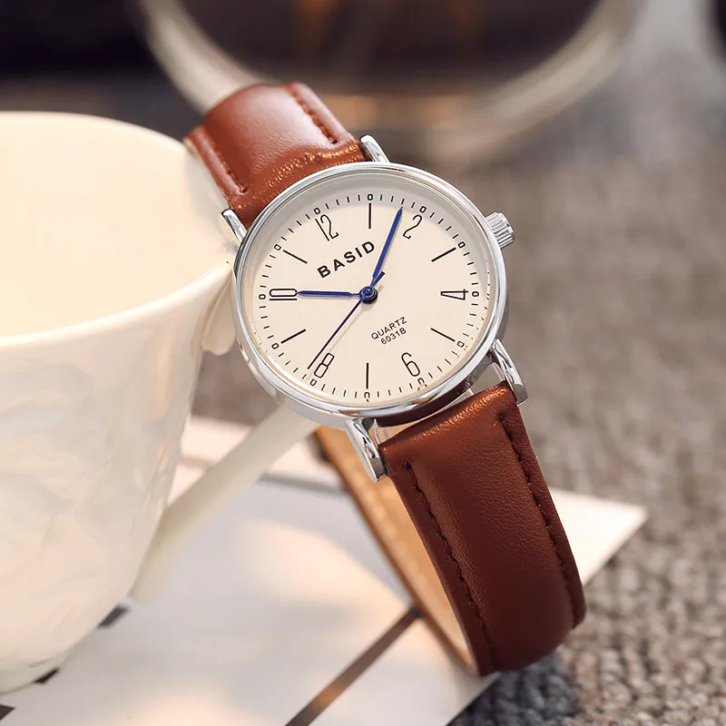 Couple Watches for Lovers Pair Ultrathin luxury BASID brand Quartz Wrist Watch Fashion Waterproof Men Women Wristwatches relogio | Наручные