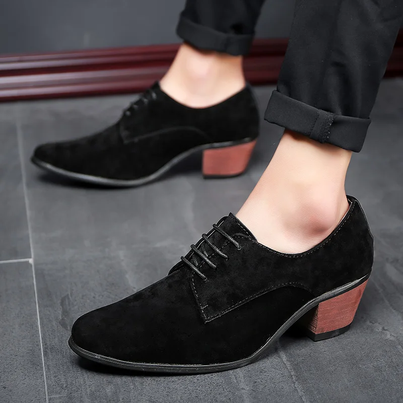 Мужские модельные туфли Модные Туфли оксфорды с острым носком в деловом стиле на