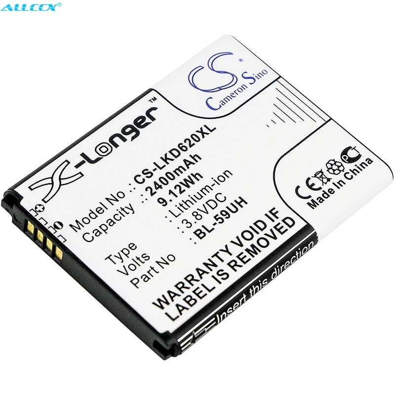 Аккумулятор Cameron Sino 2400 мАч EAC62258701 EAC62258801 для LG D315 D320 D620 D620J D620K D620R G2 mini|Аккумуляторы
