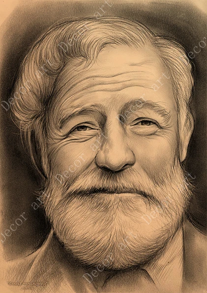Ernest Miller Hemingway холст живопись винтажные настенные картины крафт плакаты покрытые