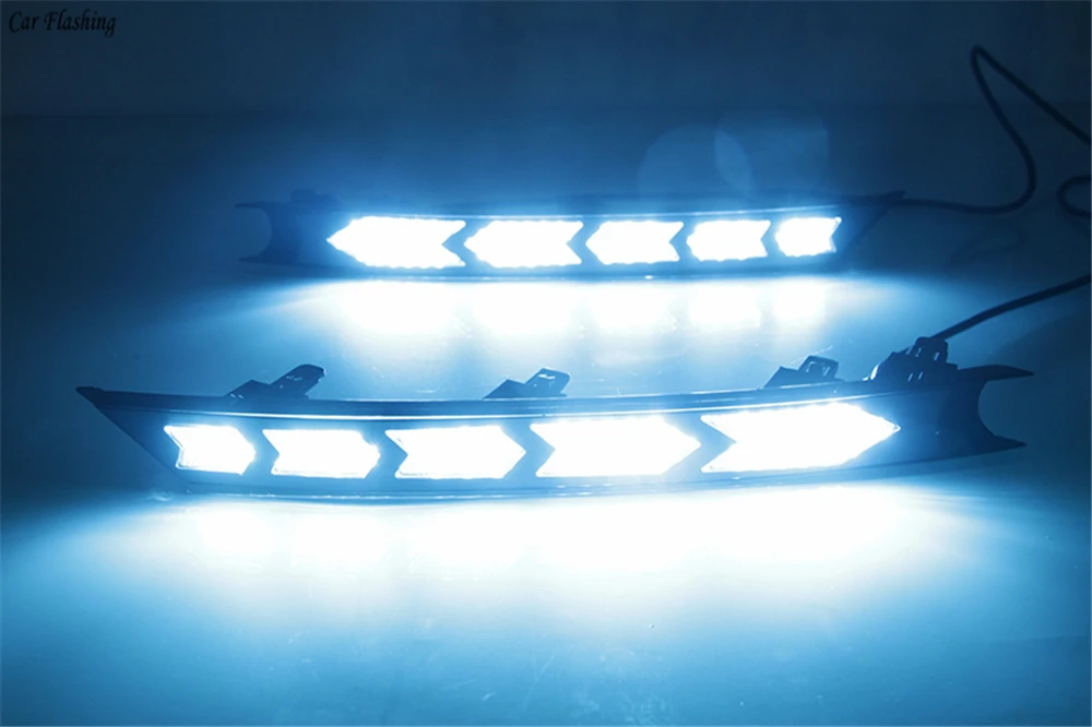 1 комплект 12V для Mazda CX5 CX 5 2017 2018 219 2020 светодиодный DRL Дневной светильник с желтым