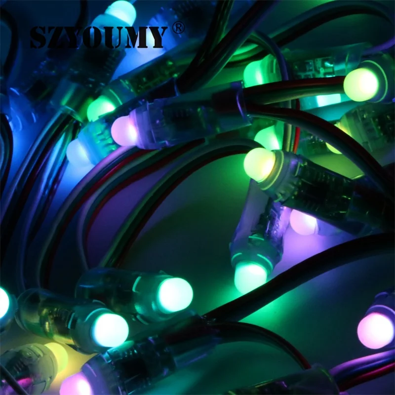 SZYOUMY DC 5 в 12 В WS2811 RGB IC светодиодный пиксельный Модуль мм Цифровой полноцветный