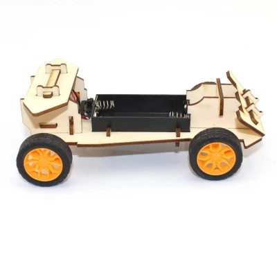 JMT DIY Мини Деревянный электронный мощный автомобиль модель автомобиля набор 4WD