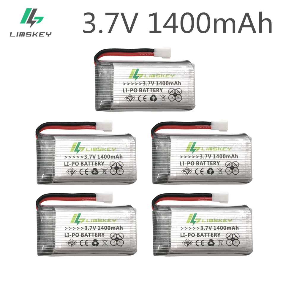 Новая версия 5 шт 3 7 V 1400mAh LiPo батарея для SYMA X5SW X5SC X5 X5C Аккумулятор беспилотника 1400