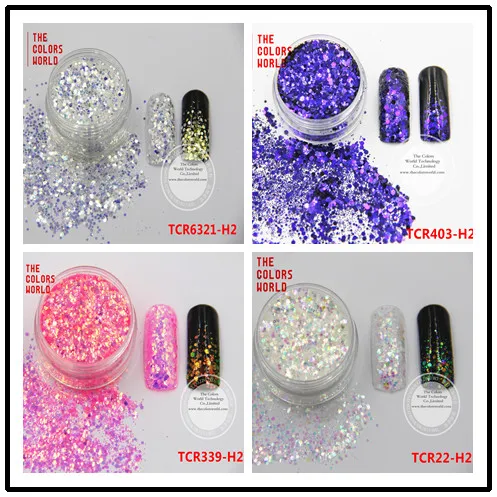 Фотообои для дизайна ногтей или других украшений сделай сам|glitter for nails|hexagon shapeglitter