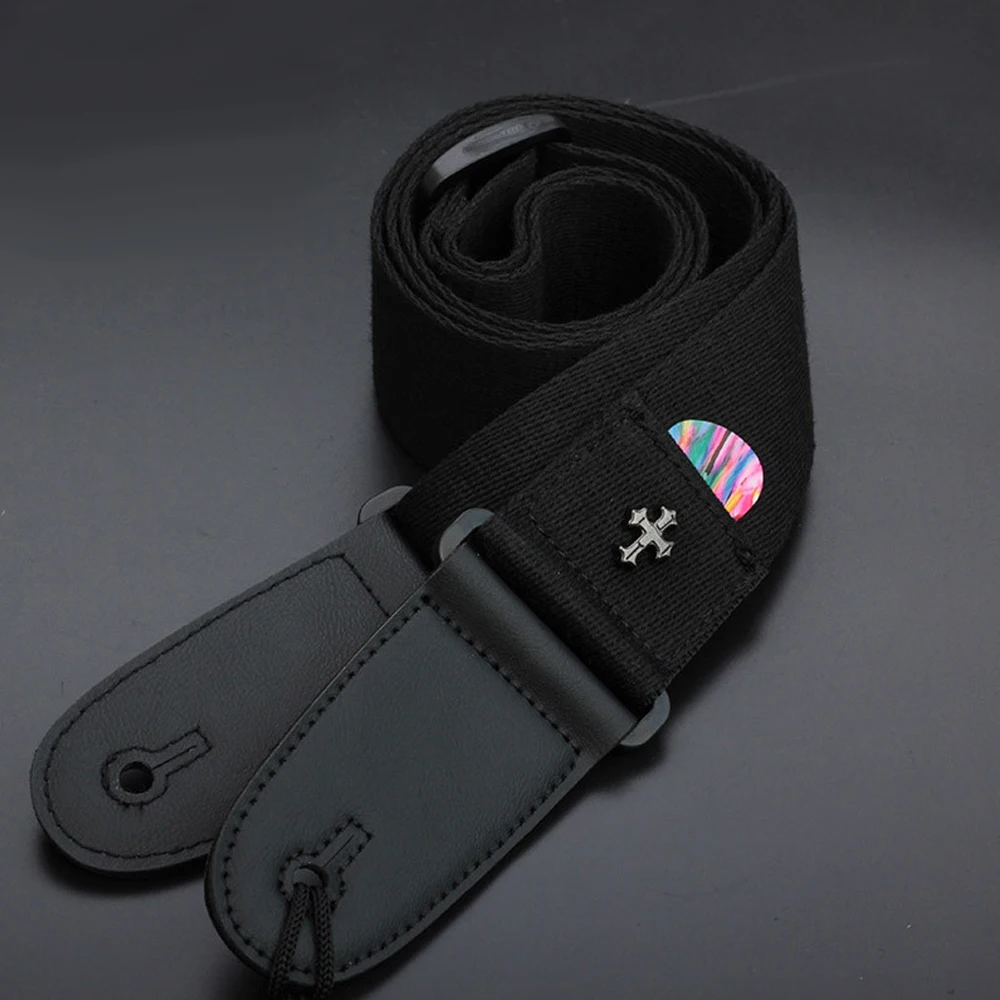 Ремень для гитары с карманом медиатора включает 3 электрической акустической