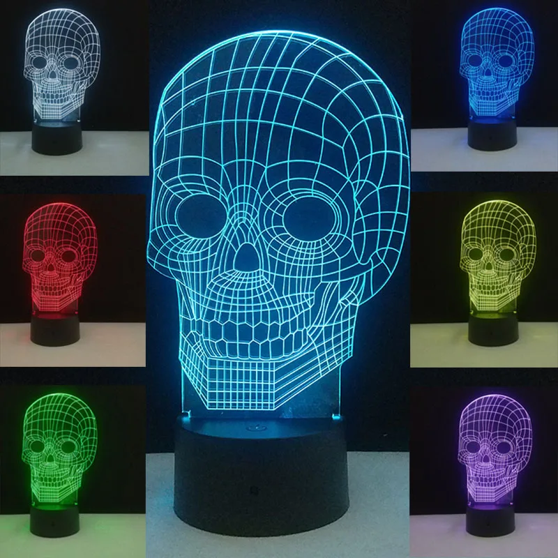 Звездные светодио дный войны герой LED 3D ночные светильники Настольная лампа 7