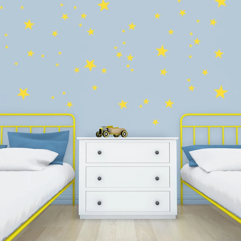 Настенные наклейки со звездами DIY детские на стену в детскую комнату настенные