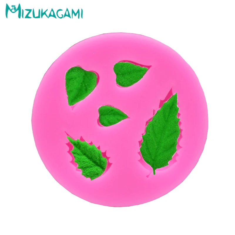 Chocolate Silicone Mold 3D Leaf Shape Fondant Cake Decorating Tool Kitchen Baking Tools MJ-02053 |
