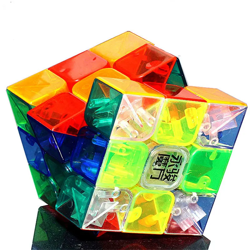 Прозрачный трехслойный куб головоломка игрушка магический 3x3x3 профессиональный