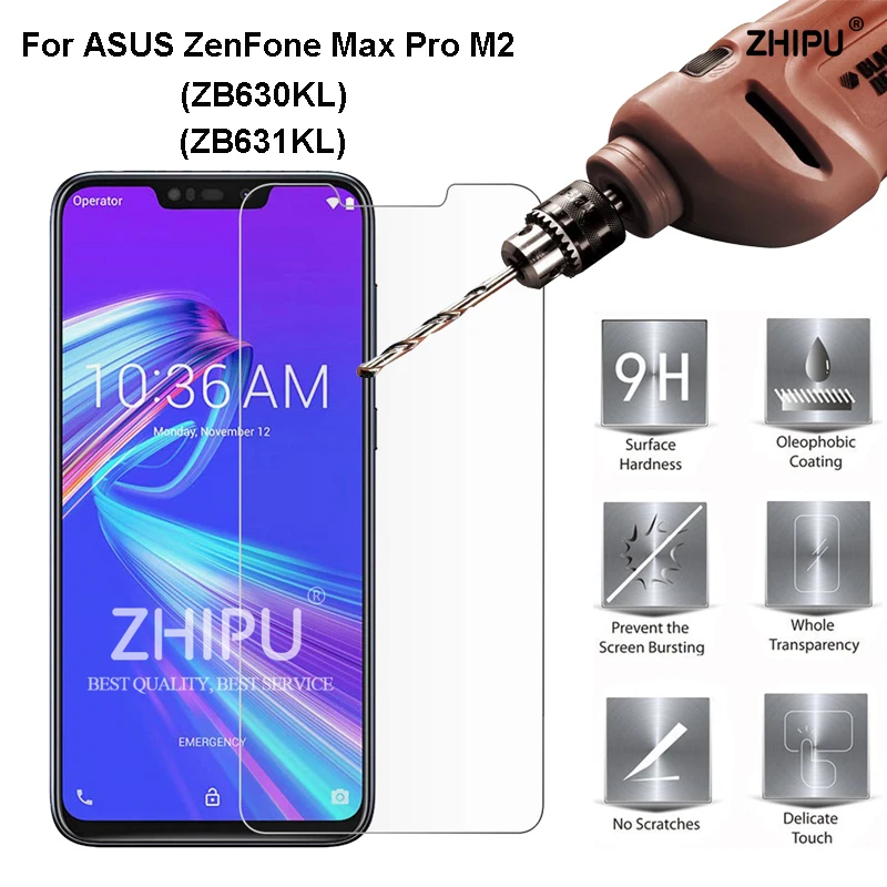 

ASUS ZenFone Max Pro M2 ZB631KL Tempered Glass Protective For ASUS ZenFone Max Pro M2 ZB631KL Glass Screen Protector Phone Film