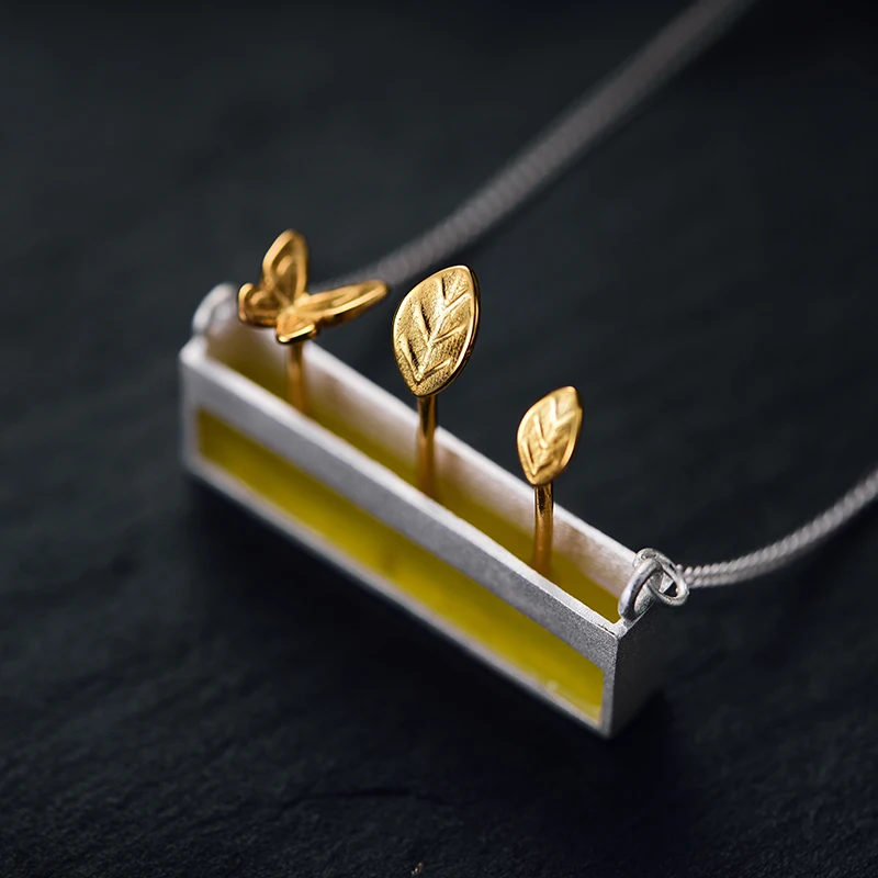 Lotus Fun Moment Настоящее стерлингового серебра 925 Натуральный камень ручной работы