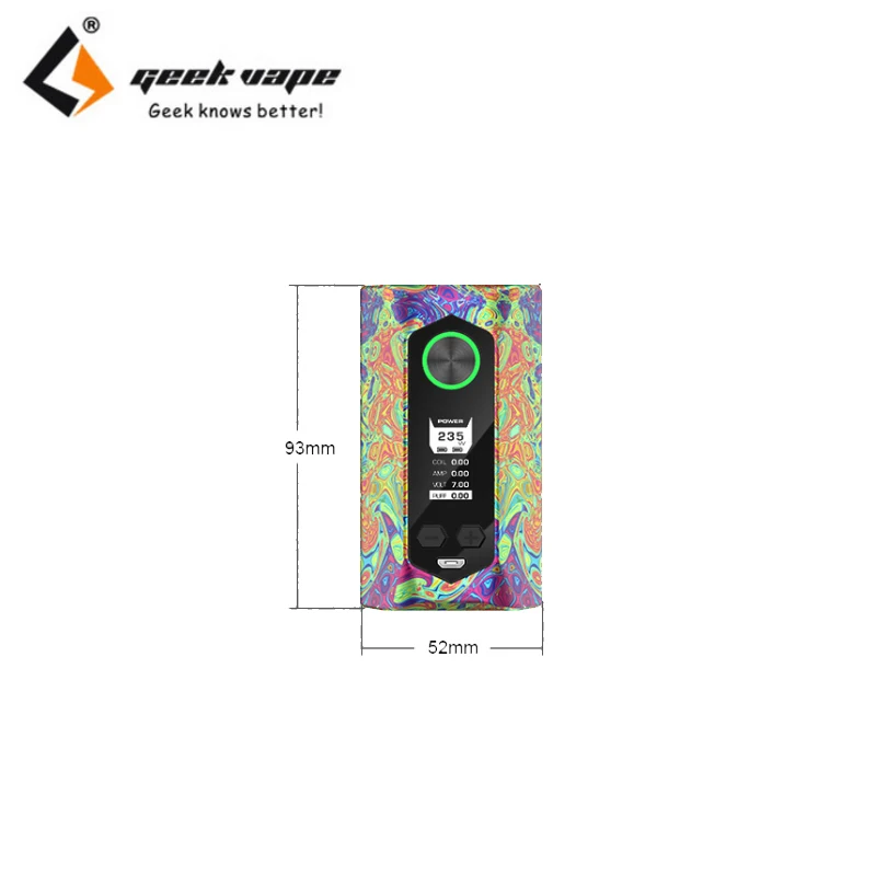 Оригинальный GeekVape Blade 235W коробка мод огромная мощность 510 нить Vape без 18650 батарея