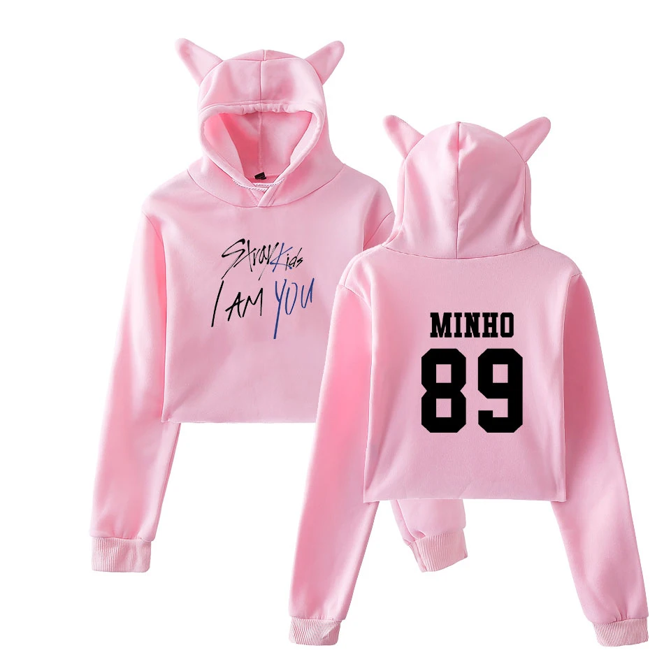 LUCKYFRIDAYF/, модный Теплый Женский Топ с принтом «I Am You Idol Changbin», толстовка с капюшоном, 2XL