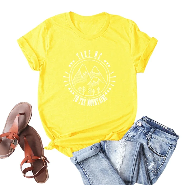 Yellow 2 Harajuku Повседневная Женская хлопковая футболка с надписью Peace Love Vegan летняя свободная футболка с коротким рукавом и круглым вырезом - Цвет: Yellow 2
