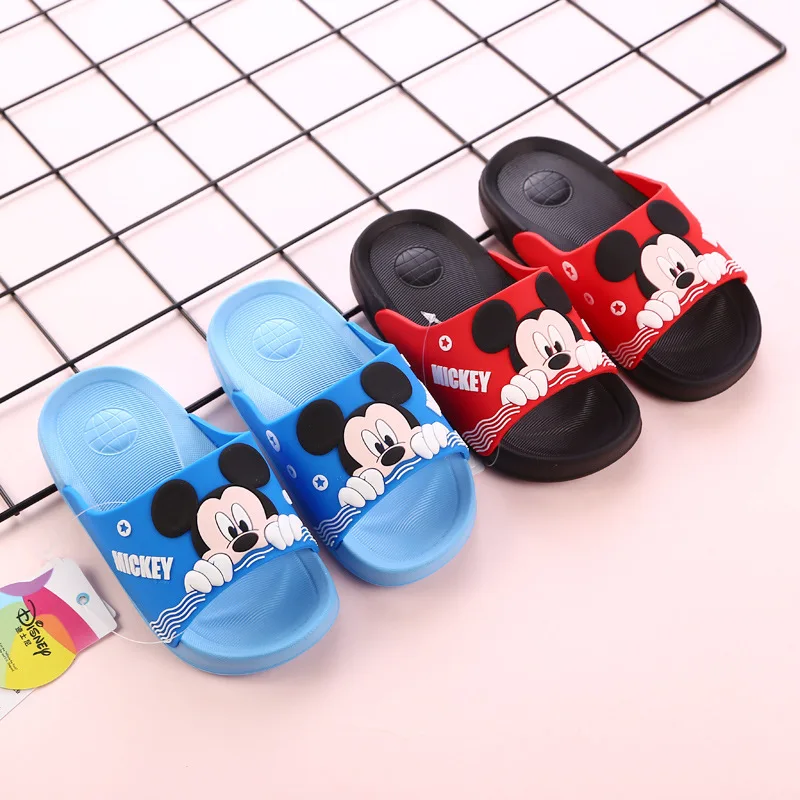 Disney/обувь новые сандалии тапочки с Микки Маусом летние детские рисунками из