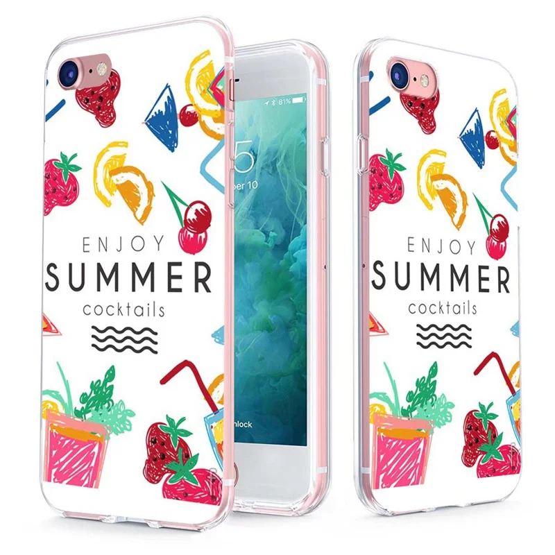 MLCRIYG Soft Phone Case For iPhone 6 6S Plus 7 7Plus 8Plus X TPU Colorful Landscape Flower Flora Pattern Fundas C059 |