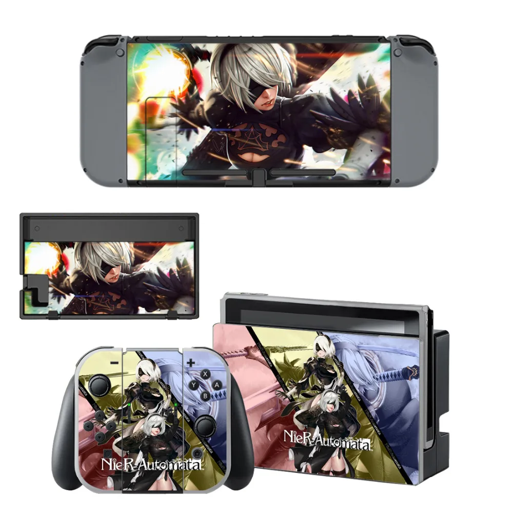 Наклейка игровая NieR Automata наклейка для консоли Nintendo Switch и контроллера NS защитный