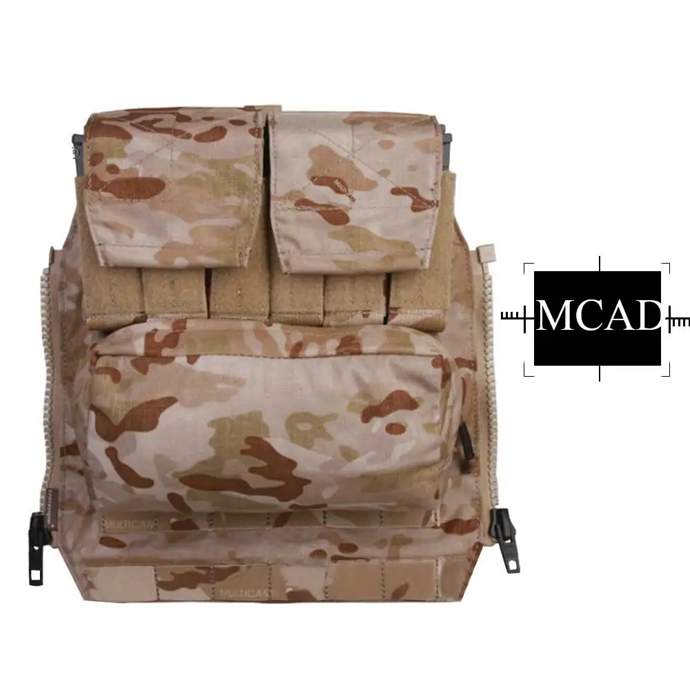 MCAD EMERSONGEAR рюкзак с молнией на панели для AVS JPC 2,0 CPC Жилет Охотничий страйкбол Пейнтбол боевой рюкзак мультикам черный EM9286 - Цвет: MCAD