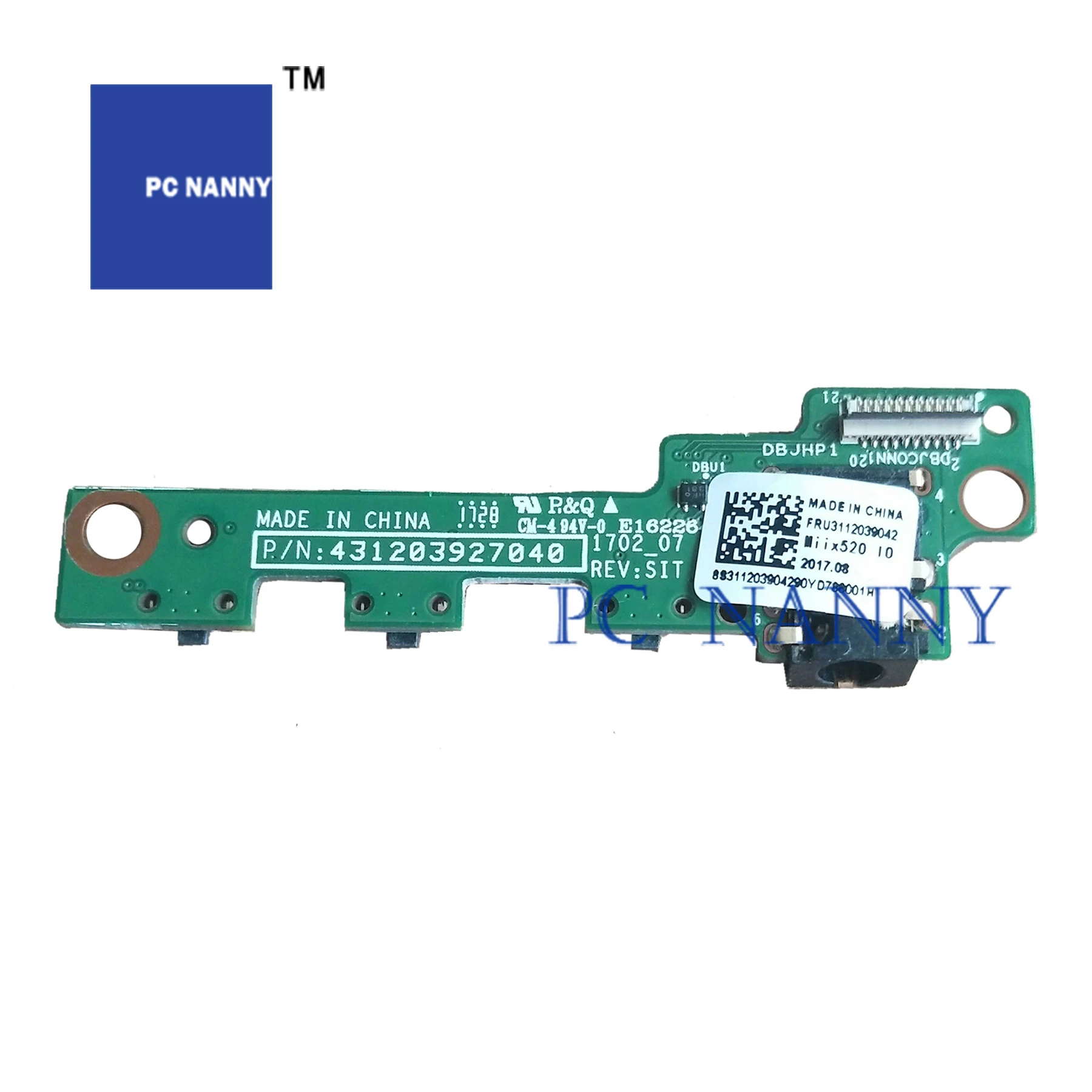 PCNANNY для Lenovo ideapad MIIX 520 power audio baord test good