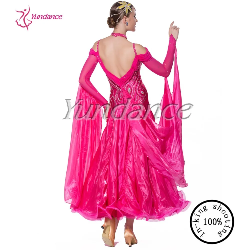 

B-1086 Girls Ballroom Dance Dress 2 Pieces(Dress+Necklaces) Waltz Tango Fox-Trot 2016