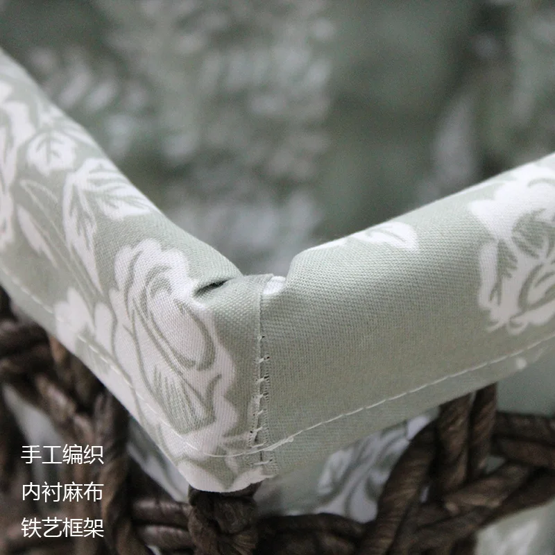 Американский кантри ретро винограда соломы хранения корзин разное коробка для