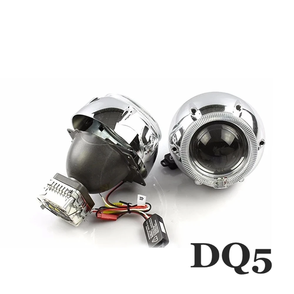 3 0 дюймов HELLA 5 Koito Q5 hid Биксеноновые линзы проектора белые глаза ангела кожухи