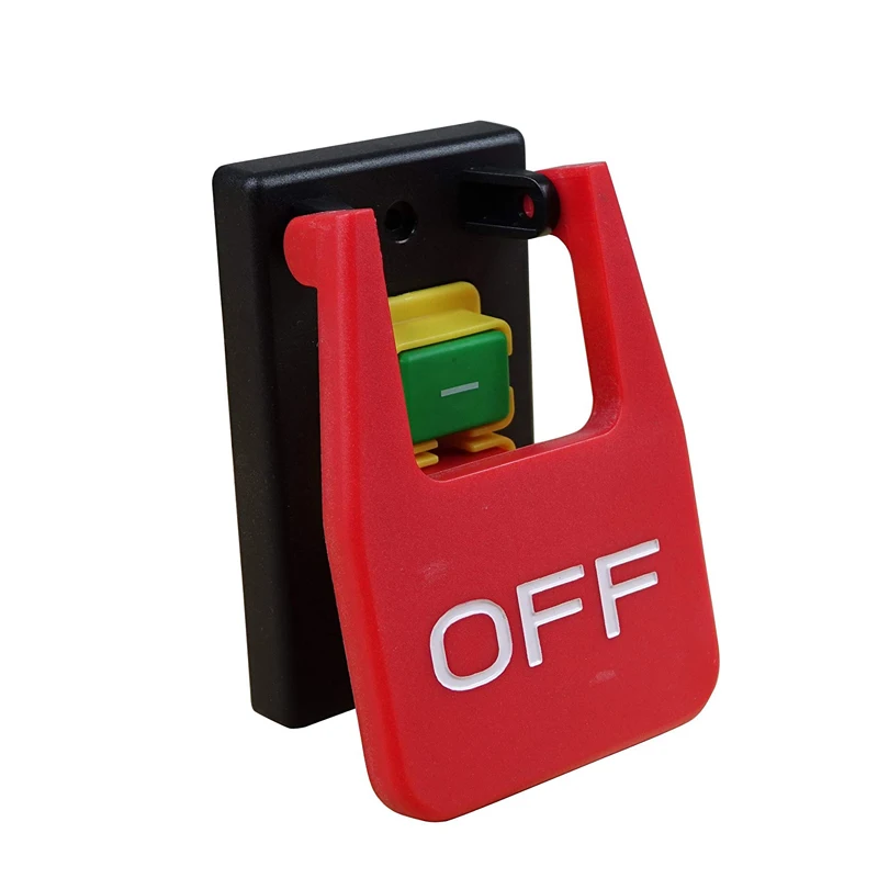 Interruptores de Botão Switch para Brocas de Bancada Pinos Mesa Serras Eletromagnética 16a Ac250v Paddle – Moedores Tornos Kjd17b-16 4