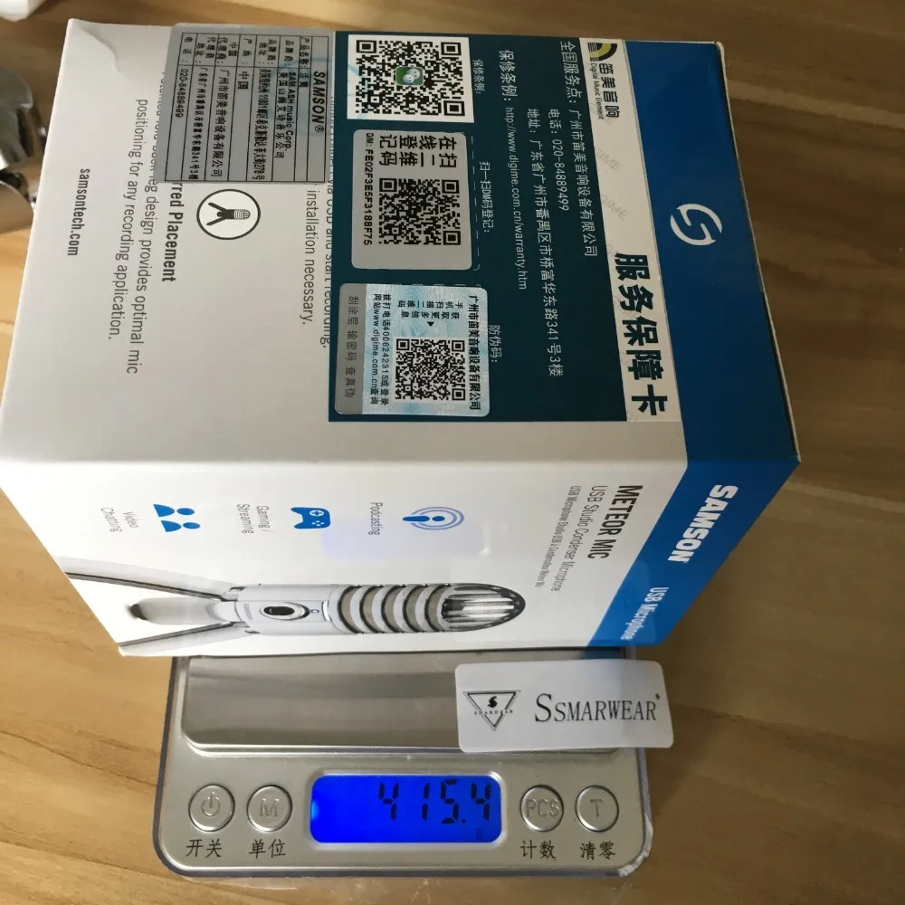 Samson Meteor USB Студийный конденсаторный микрофон с выходом для наушников для записи видео и VOIP игр