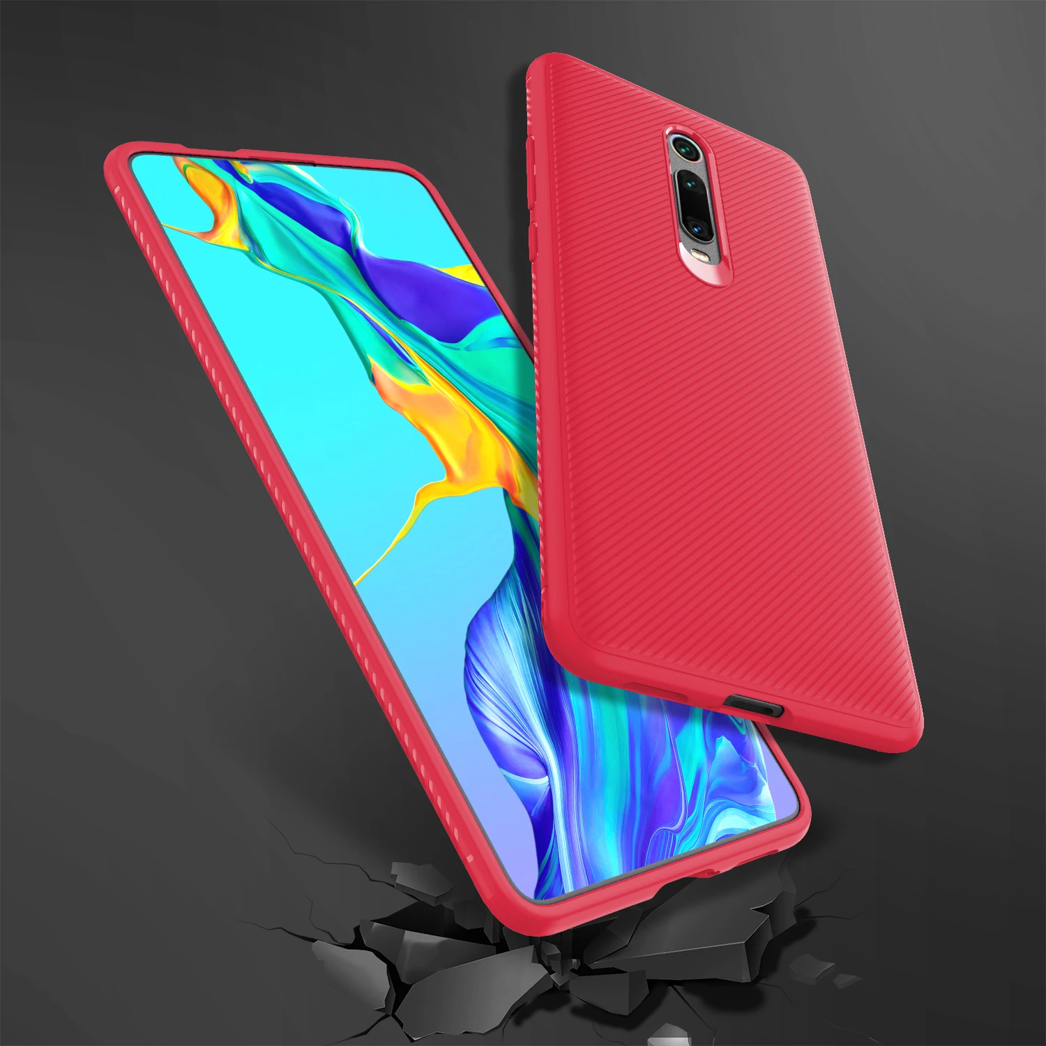 Для Xiaomi Redmi K20 Pro Чехол Мягкий силиконовый нескользящий матовый тонкий защитный