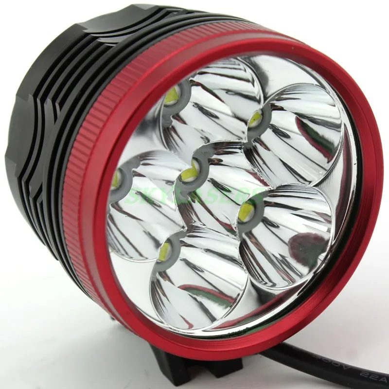 

High Brightness 6 x XM-L T6 LED 3 Modes Led Headlamp Headlight Bike Light Bicycle Front Lamp + Battery Pack + Charger