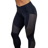 women high waist mesh patchwork breathable pants casual workout pencil trousers new