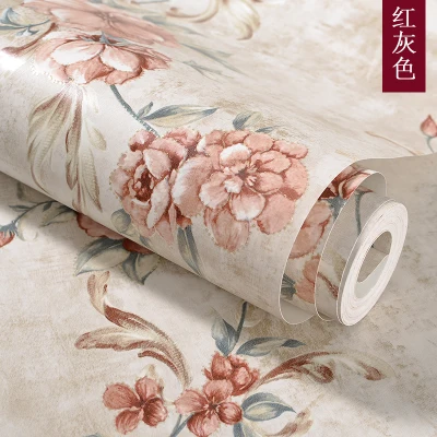 Европейская роскошная Нетканая настенная бумага 3D стерео тиснение спальня
