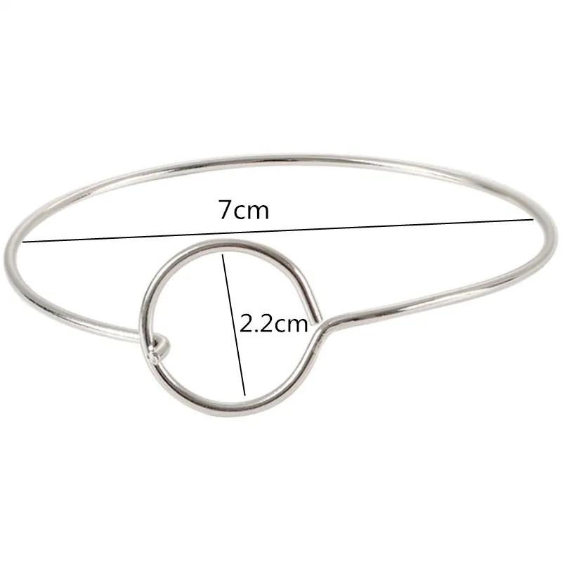 Новые модные украшения геометрические круглые браслеты для женщин и девушек