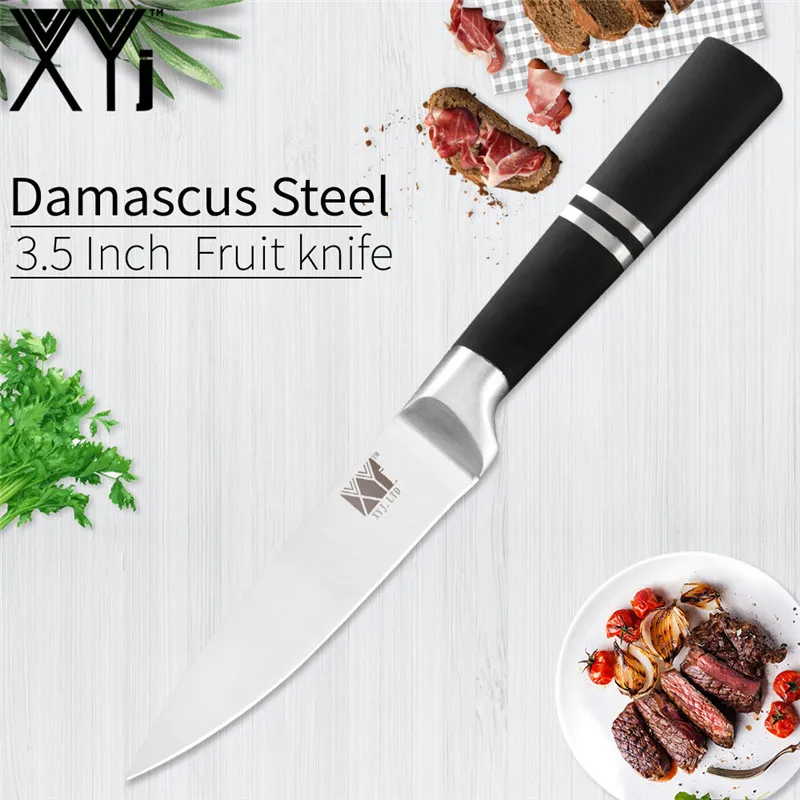 3.5Inch Paring knife XYj набор кухонных ножей из нержавеющей стали, хорошее качество, популярный набор кухонных ножей, нож для нарезки хлеба, Santoku, нож для очистки овощей - Цвет: 3.5Inch Paring knife