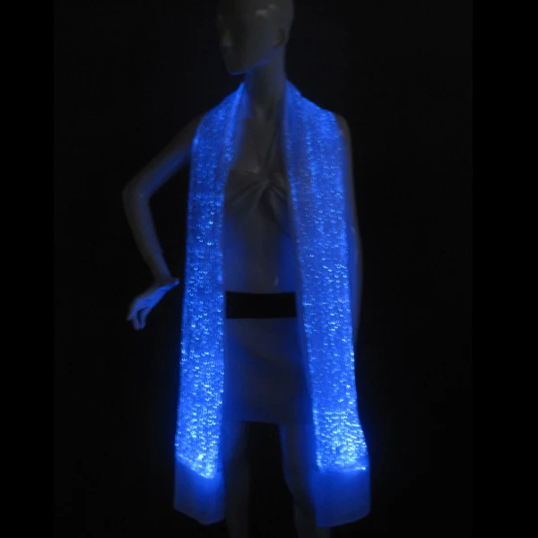 Женские Модные светодиодные карнавальные костюмы шарфы женские светящиеся