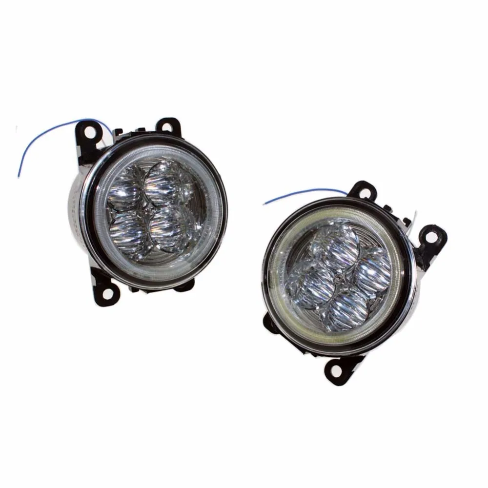 

For Honda Crosstour 2013-2014 Car Styling Bumper Angel Eyes LED Fog Lamps DRL Daytime Running Fog Lights OCB Lens