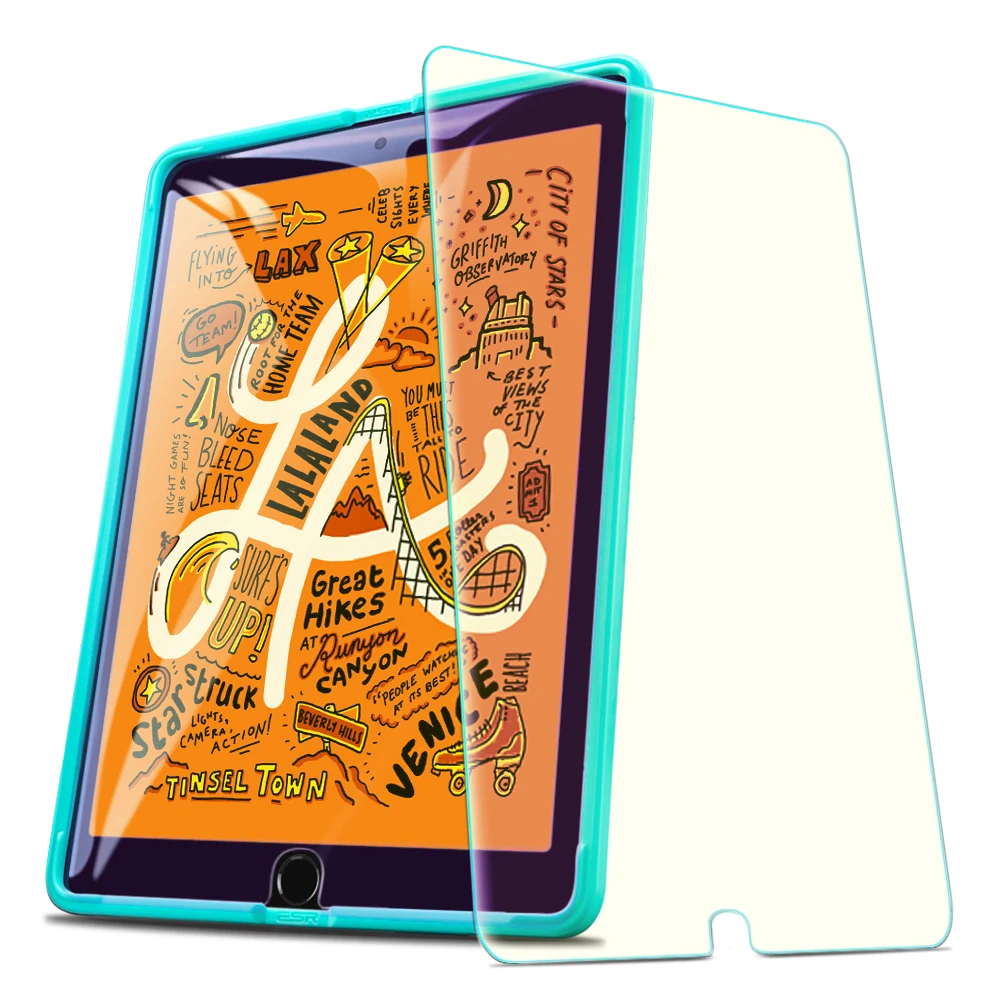 ESR закаленное стекло для iPad Mini 5/Mini 4 защитная пленка для экрана против синего излучения с бесплатным аппликатором для iPad mini 5