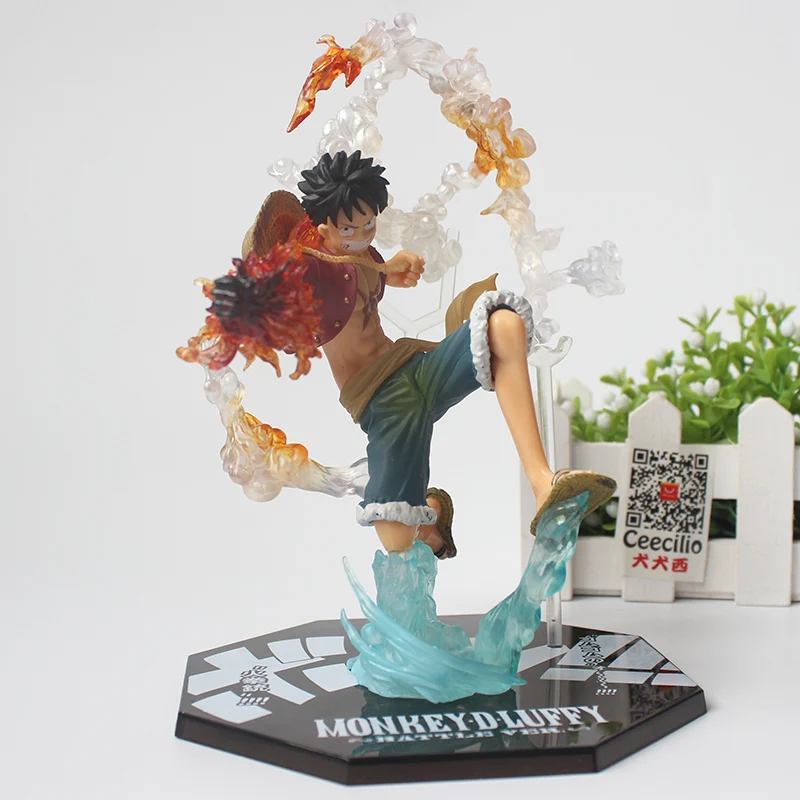 luffy no box Аниме одна деталь Коллекционная Фигурка Обезьяна д Луффи Зоро Санджи Битва вер. ПВХ Модель Фигурки игрушки - Цвет: luffy no box